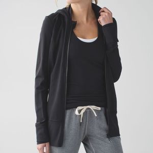 lululemon athletica Black Hooded Zip Jacket